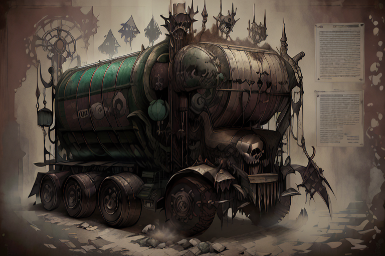 04605-2778438644-SteampunkSchematics of a (complicated GothicPunkAI garbage truck_1.1).png